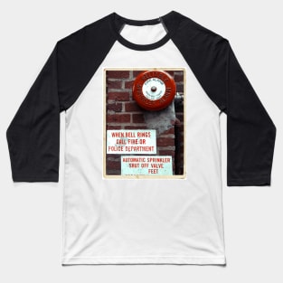 Vintage Sprinkler Alarm in the streets of NYC Baseball T-Shirt